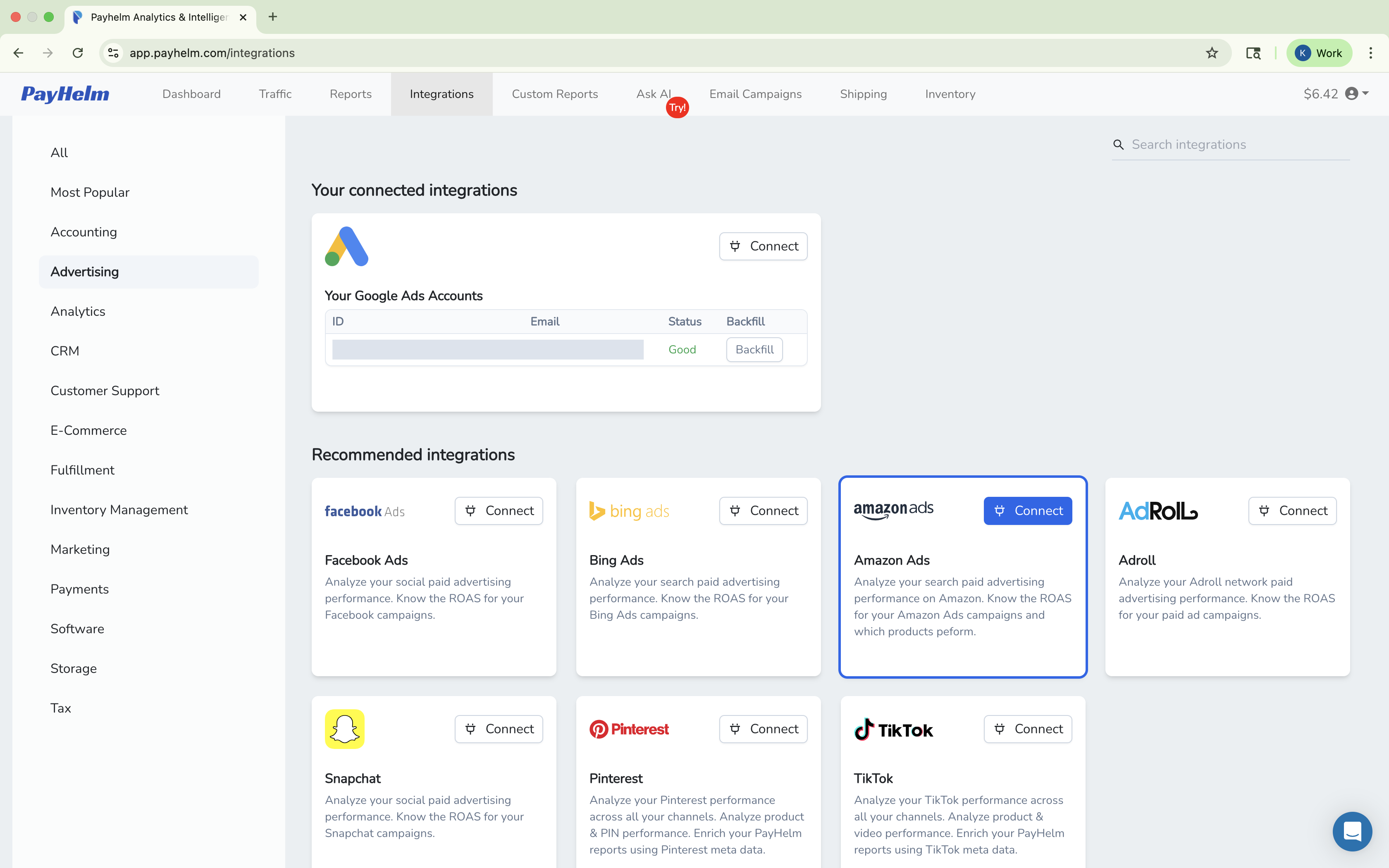 Constant Contact integration with PayHelm