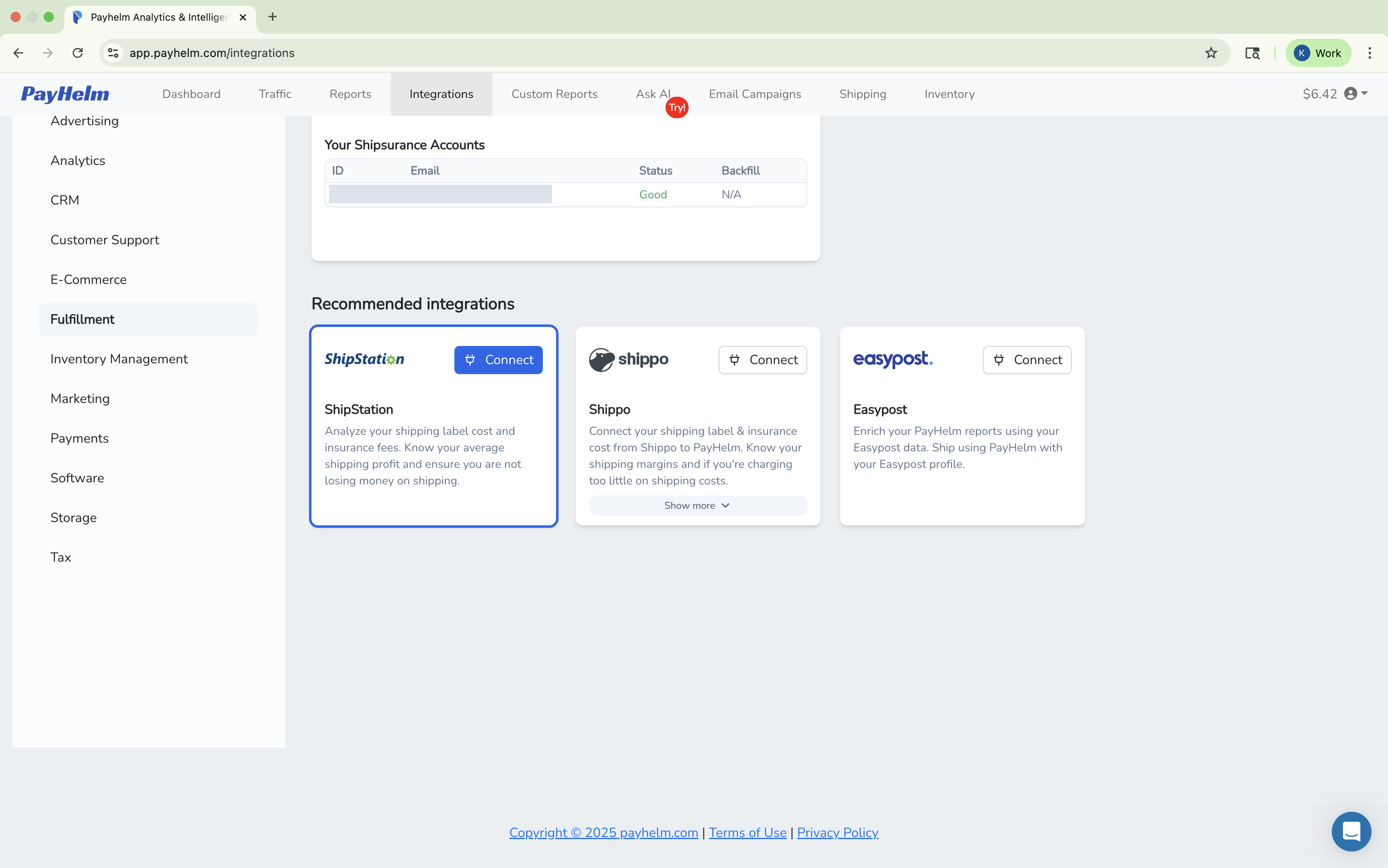 ShipStation integration with PayHelm