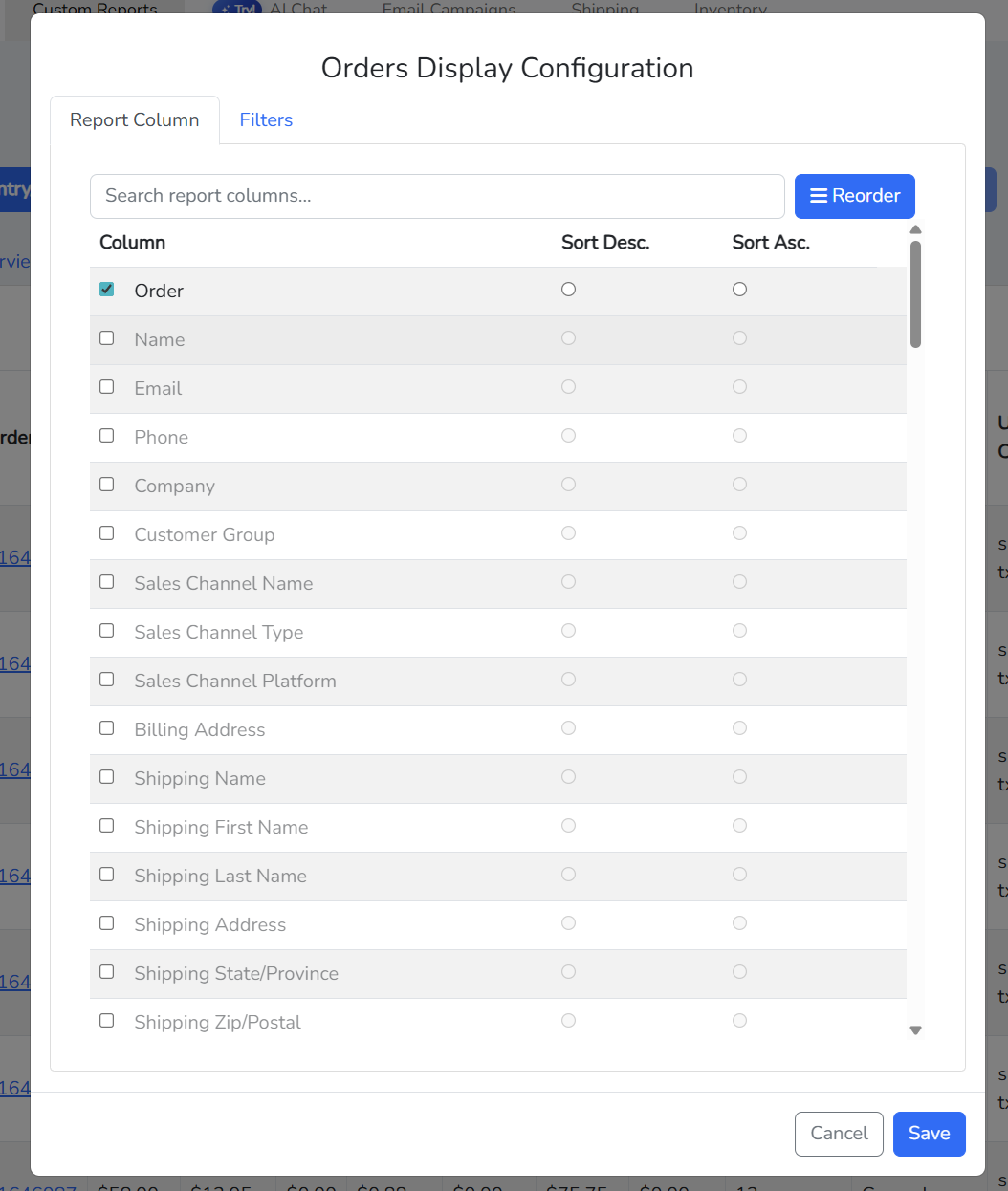 Custom Columns, Calculations & Reports