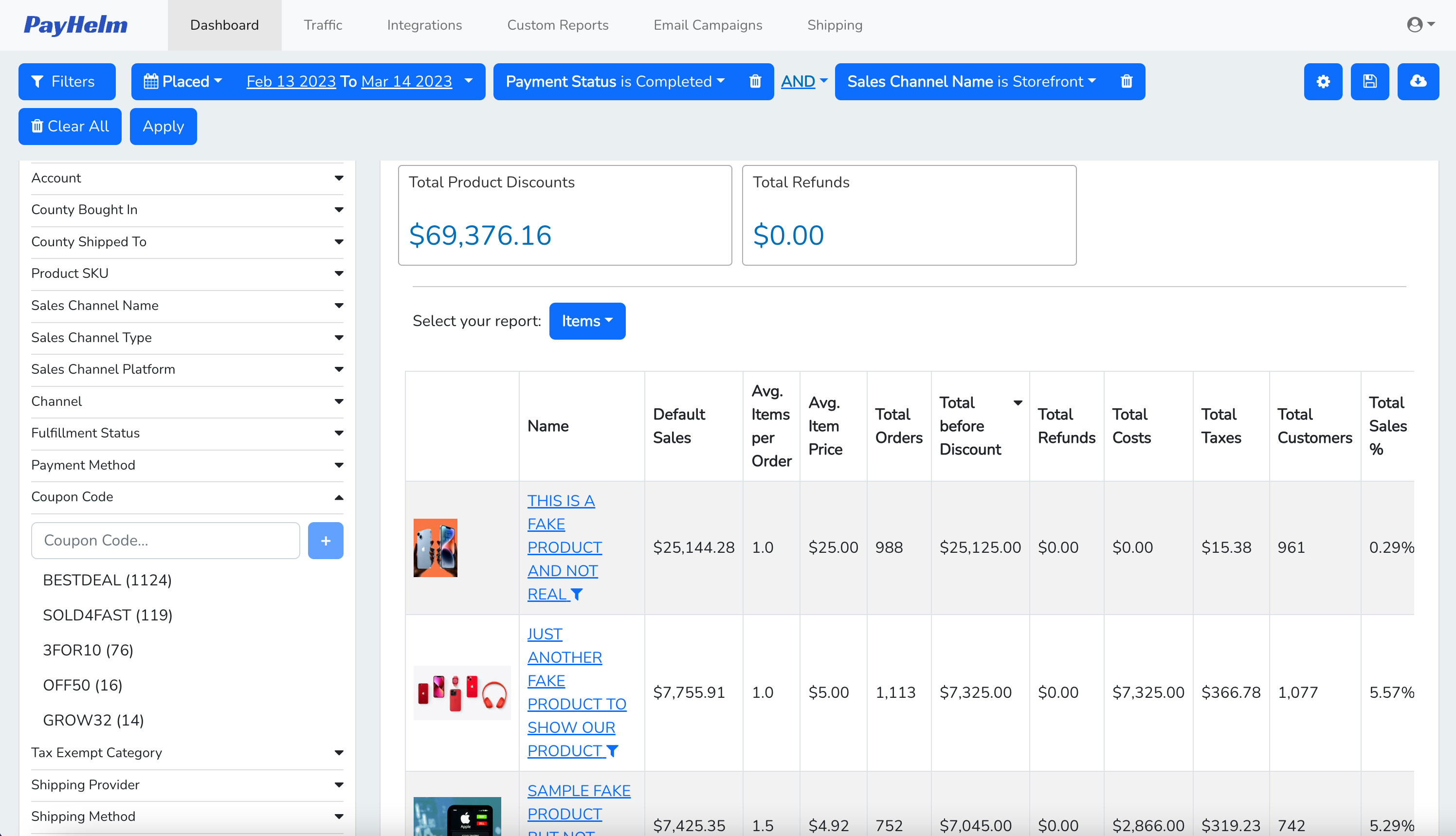 PayHelm Optimization Dashboard